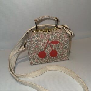 Bonpoint Cherry Print Mini Bag - Red and Cream